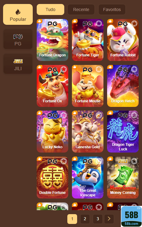 Jogos Certificados 58b.com